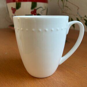 Roscher Hobnail Fine Bone China Coffee Mug White